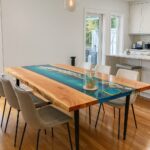 Resin dining table